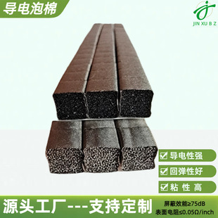 Manufacturer Wholesale Conductive Foam Antioxidant Conductive Cloth Wrapped Conductive Cotton/Sponge Pcb Button Conductive Foam Strips