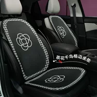 Голубая подголовница автомобиля Blue Rain Простая и элегантная подушка для вафли с камелиями