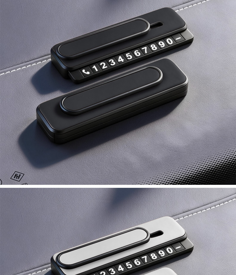Suitable for Ideal Temporary Parking Number Plates for Ideal One/L6/L7/L8/L9, Practical Interior Moving Car Phone Number Plate