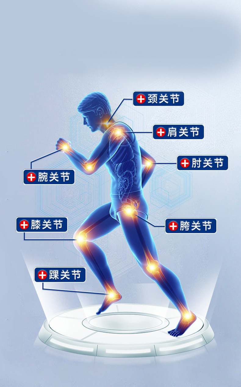 Yao Benren Shoulder Warming Herbal Patch 8 Patches 7cm x 10cm Far Infrared Self Heating in use