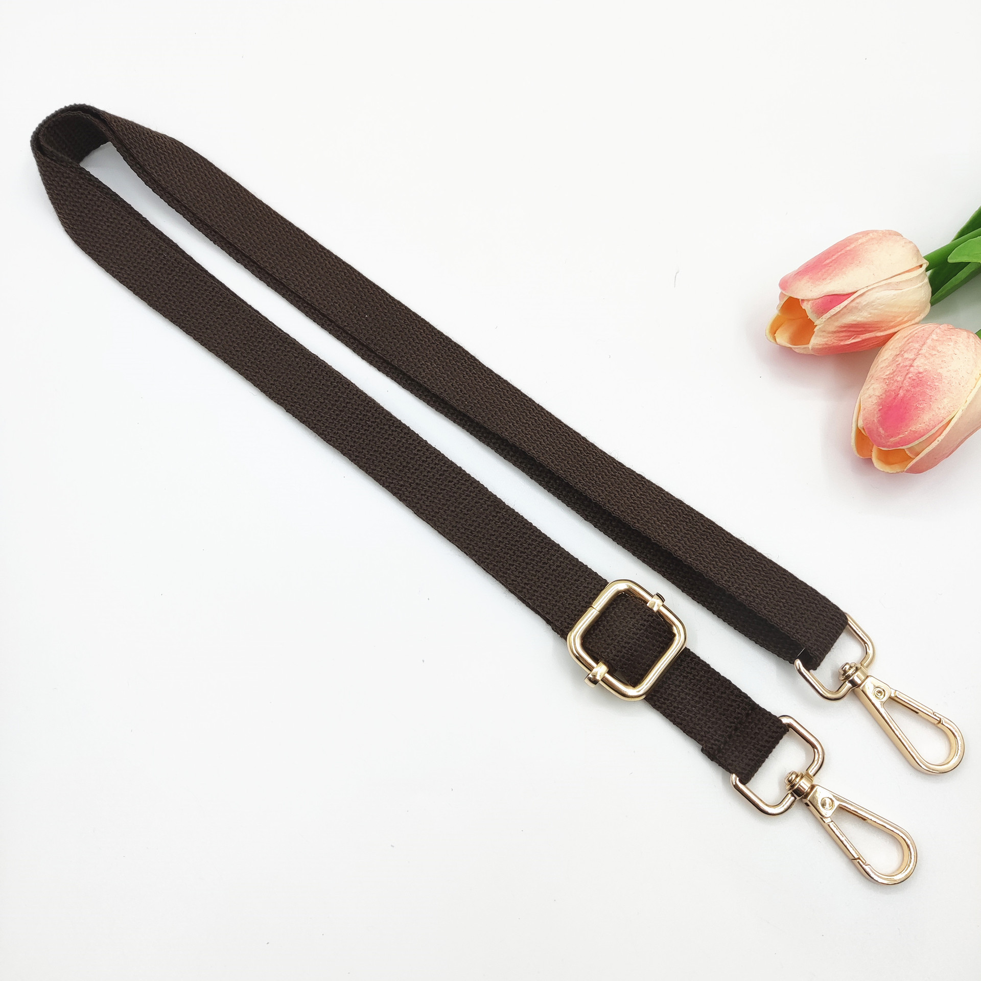 1 Pieza Poliéster Algodón Color Sólido Correa De La Bolsa display picture 11