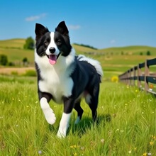纯种边境牧羊犬幼犬活体七白三通边牧幼崽狗狗活物中型边境牧羊犬