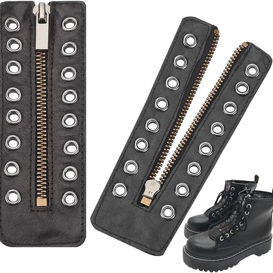 Boots with zipper, shoelaces, accessories, Amazon