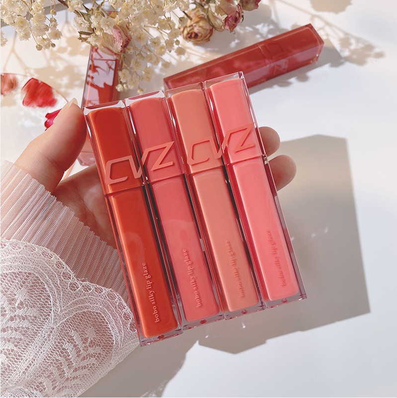 CVZ啵啵丝滑水光镜面唇釉不掉色不沾杯少女款嘟嘟唇哑光雾面口红