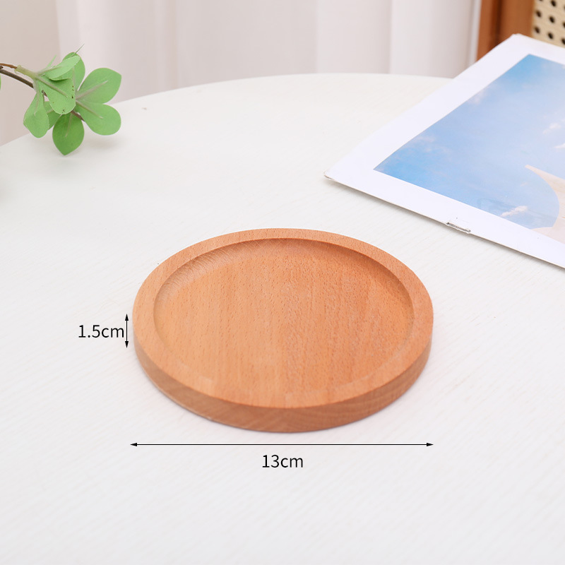 Bandeja de madera maciza estilo japonés, plato rectangular de almacenamiento, plato creativo para frutas, plato de madera de haya para desayuno, bandeja de madera para aperitivos.