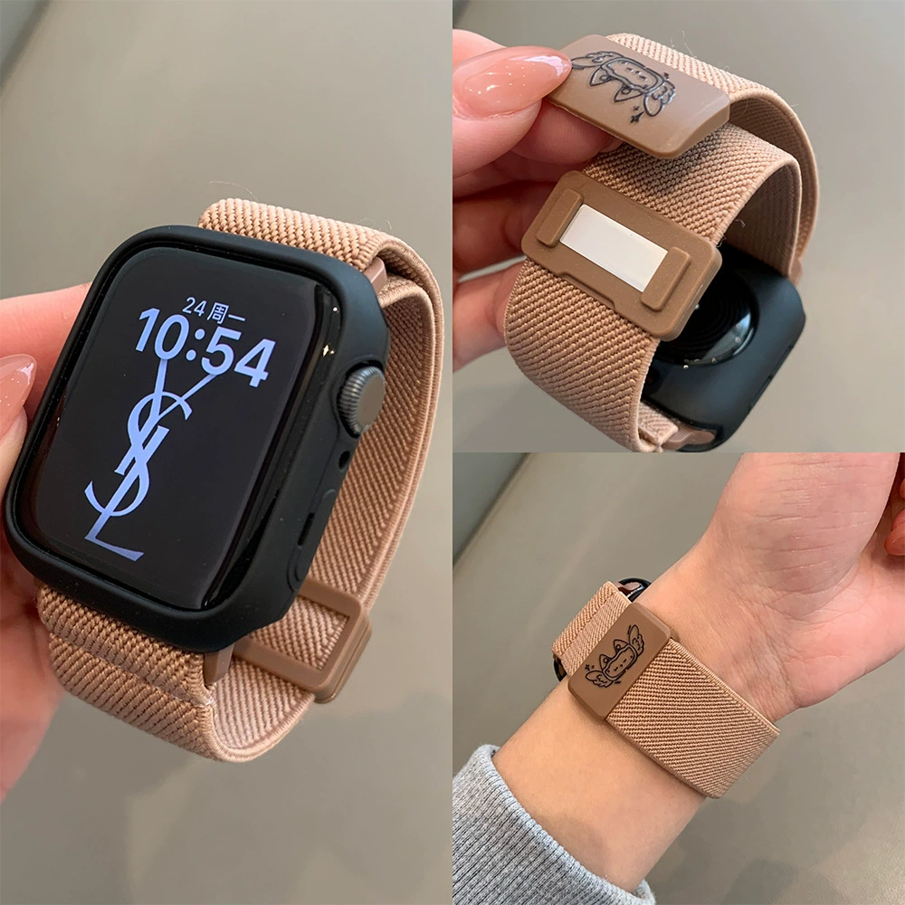 Graffiti сплетенный магнитный ремешок для ремешка Apple Watch s10 Apple Watch9 Nylon iwatch87se