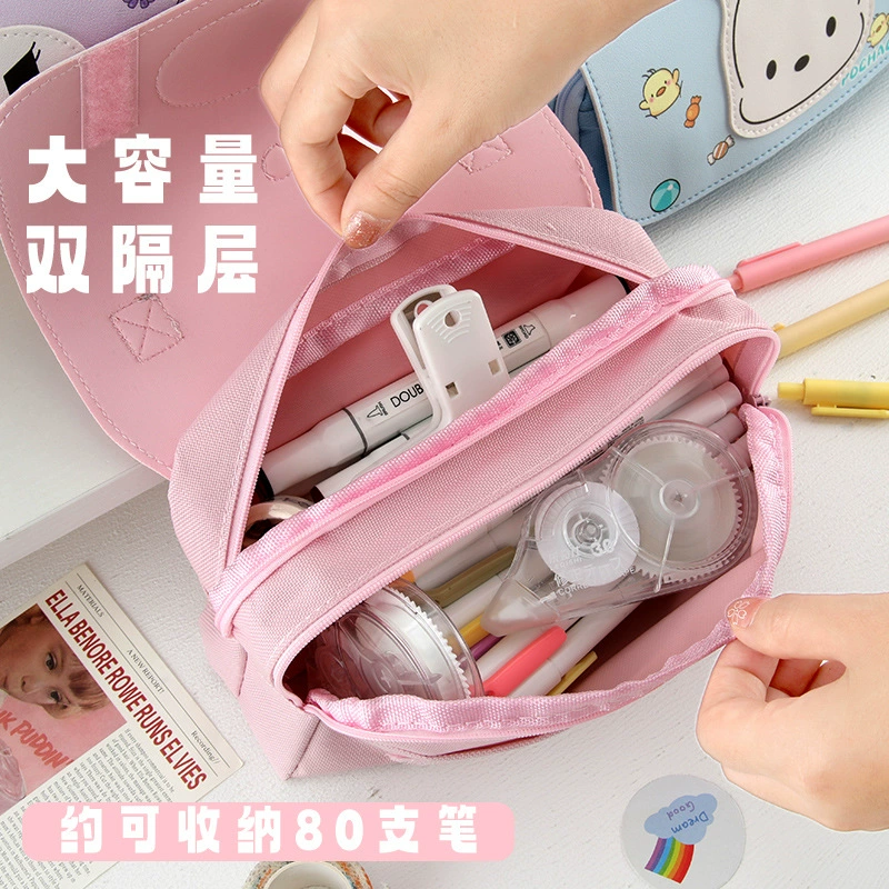 Пенал Sanrio с мультяшным рисунком для начальной школы, универсальный вместительный канцелярский, новая коллекция, антистресс