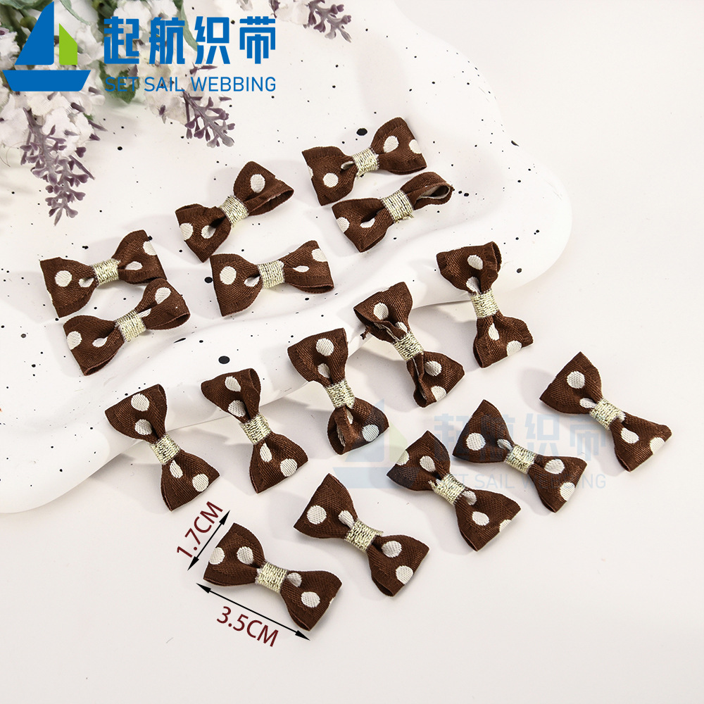 发夹领结 织带蝴蝶结 服装辅料 饰品小领结花朵 半成品发饰配件
