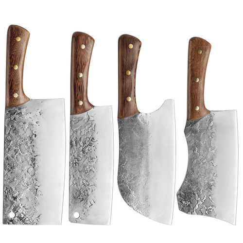 Chinese forged clamp handle chopping knife, sharp kitchen meat slicing knife, chicken, duck and goose meat knife, rib chopping knife