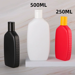 空瓶包装定制 250ml身体乳洗发水扁瓶 500ml乳液吹塑瓶HDPE塑料瓶