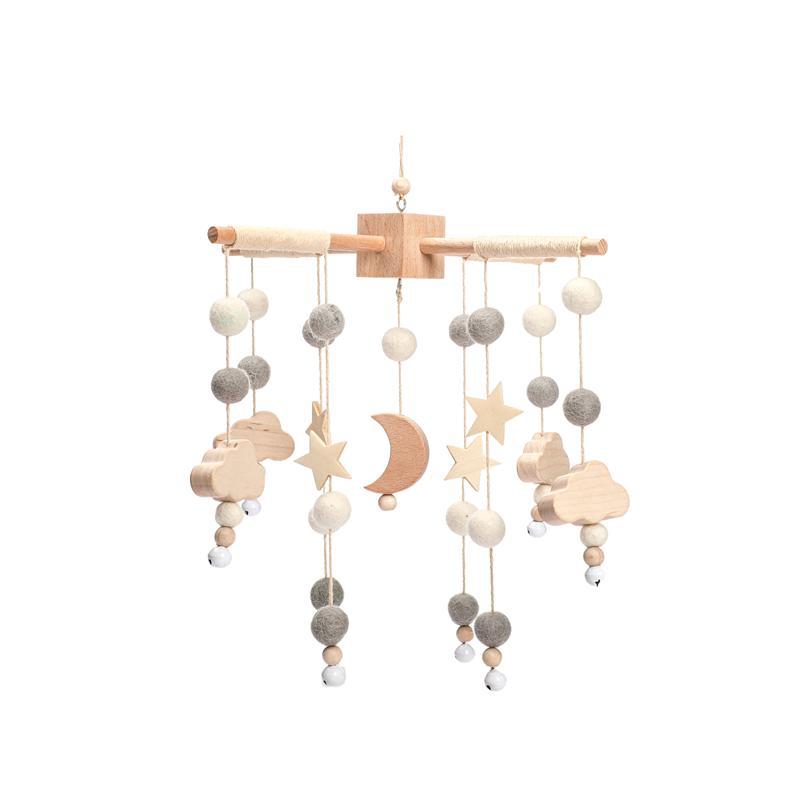 Amazon ratán cama de madera Campana campanas de viento educativo calmante bebé juguetes decoración de la habitación de los niños Tienda de Campaña Campana adornos