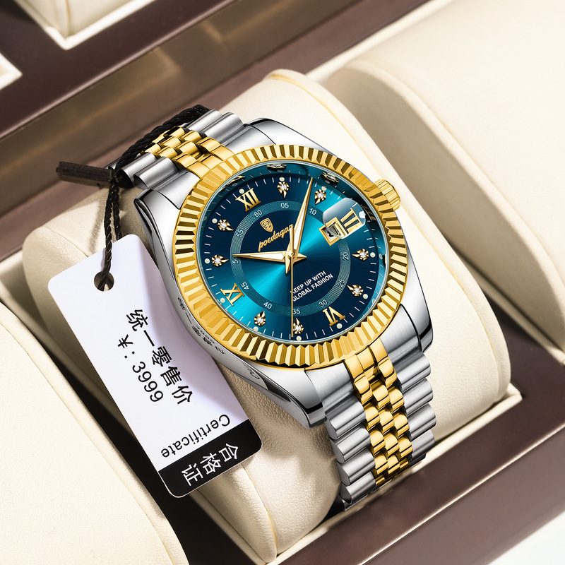 Swiss Brand Luxury Men's Watch New Model Business Quartz Wristwatch Men's Live Broadcast Foreign Trade Hot Item Dropshipping