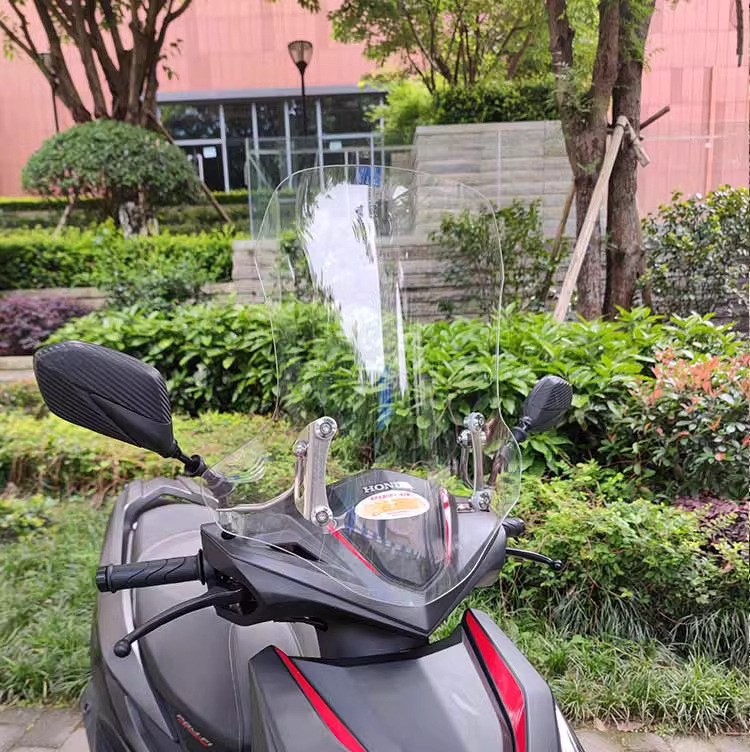 Suitable for Honda Liexing 125 Windshield, Winter Thickened Motorcycle Modification Accessories, Rain Shield, Front Windscreen Glass