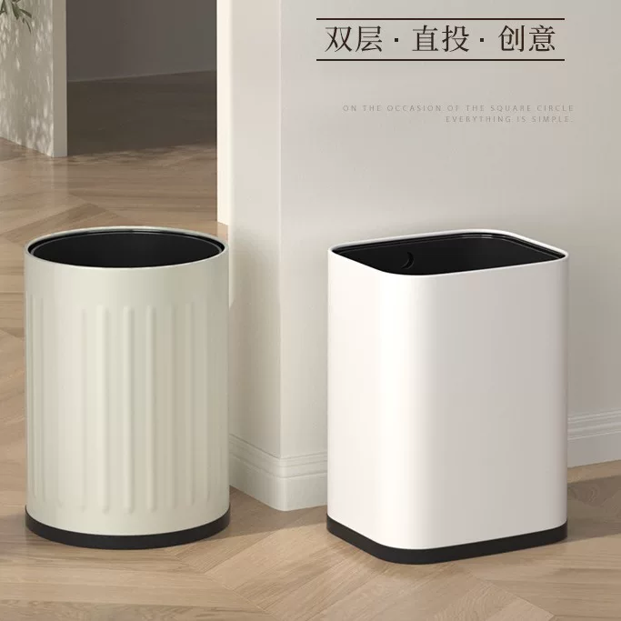 Big square high quality garbage can stainless steel