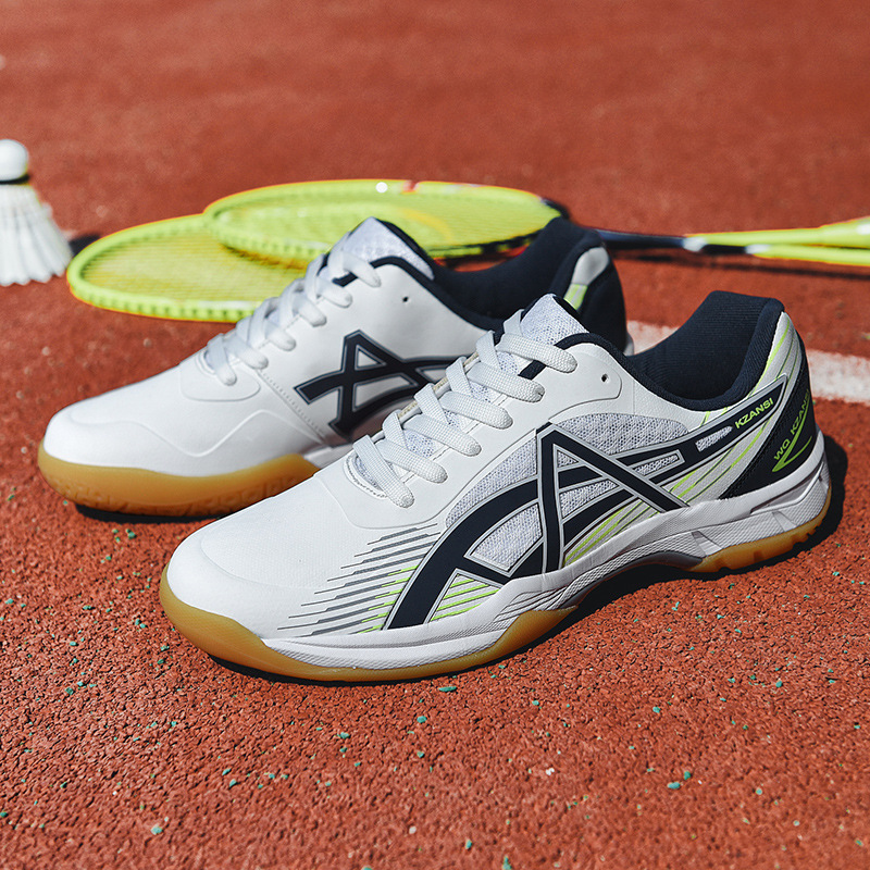 Nuevos zapatos de tenis de mesa transfronterizos primavera y otoño ventilados tenis antideslizante amortiguador zapatos de bádminton de estudiantes de secundaria juveniles