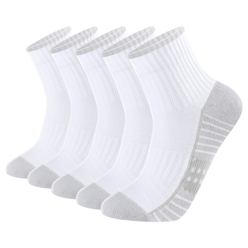 Yuedge Spring, Summer and Autumn Outdoor Sports Breathable Short Socks for Men and Women with Thickeneded Towel Bottoms for Mountaineering, Hiking and Running