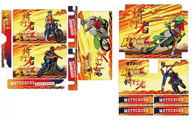 Motorcycle Safety Supplies – [TDGO tail box special - 45l-special-red-rider-sticker-set