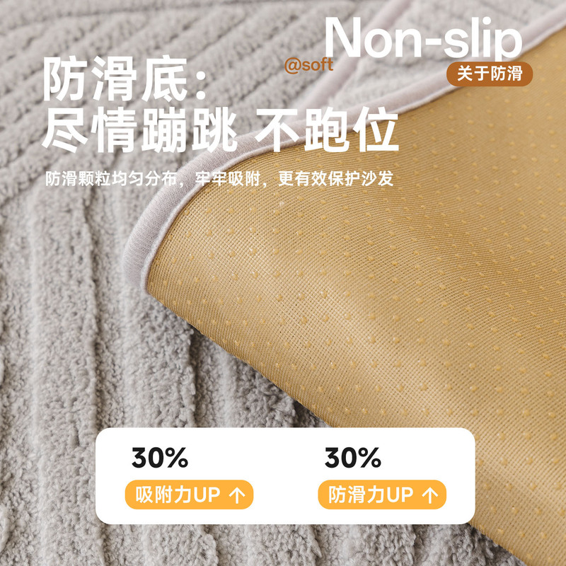 北欧风加厚舒棉绒沙发垫2025新款秋冬款防滑一片式坐垫子套罩跨境|undefined