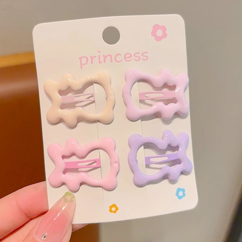 Y2k Horquilla de estrella de dopamina Clip de frente para niños Clip lateral flequillo Horquilla rota Horquilla horquilla horquilla horquilla color bb horquilla accesorios para el cabello