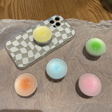 HOT手机伸缩支架创意日落渐变圆形懒人便携桌面支撑架手指扣