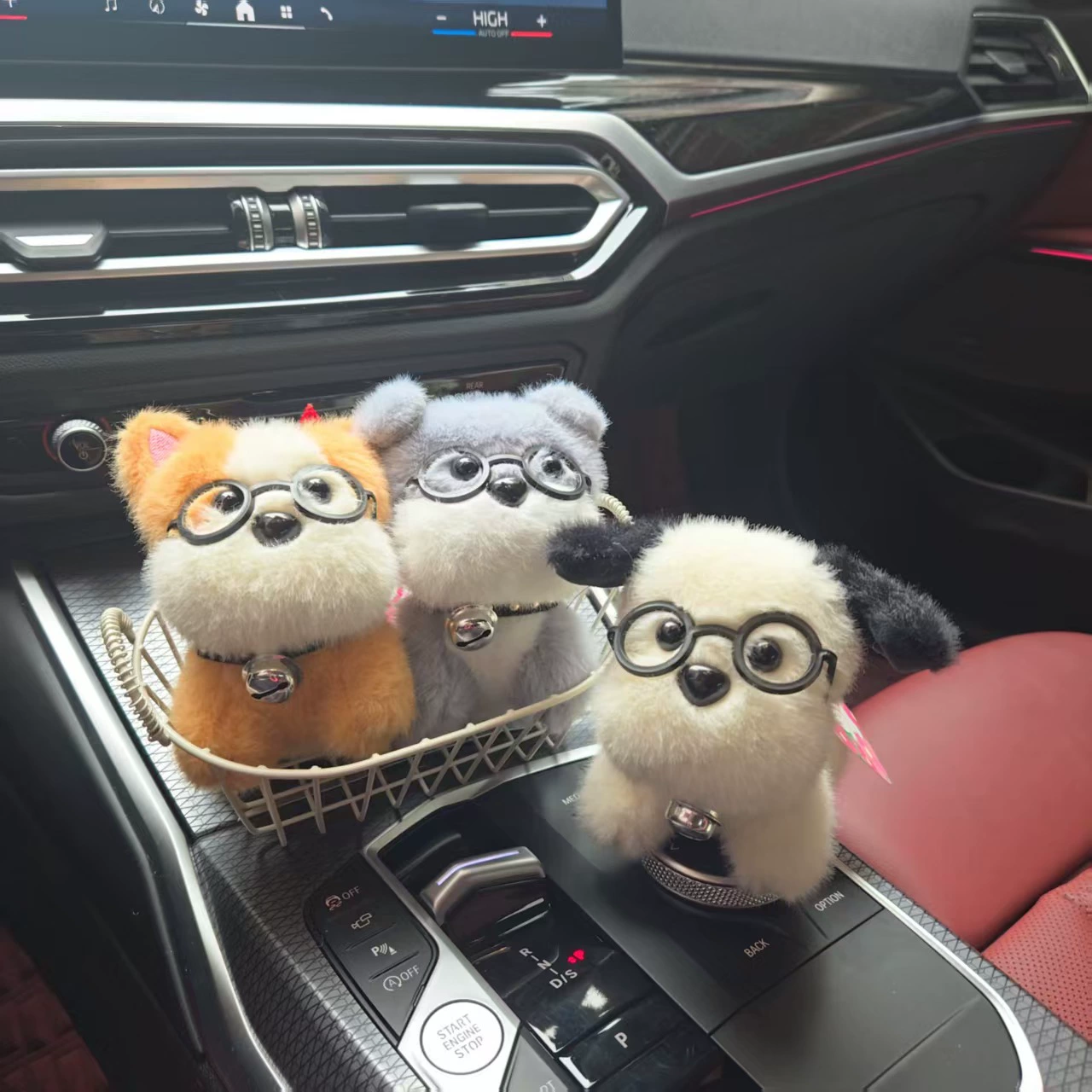 Любите милые очки щенки подвески плюшевые игрушки кукла сумка подвеска кукла брелок тряпичная кукла оптом