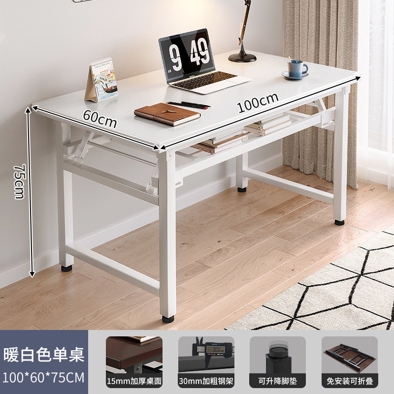 Mesa plegable, mesa para manicura, mesa de comedor sencilla, escritorio para computadora en casa, mesa larga, escritorio de entrenamiento, escritorio para casa de alquiler.