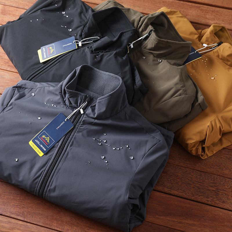 D Brand Same Style Fleece Reversible Waterproof Windproof Warm Autumn and Winter Casual Men's Thickened Jacket Trendy D Brand Same Style Fleece Reversible Waterproof Windproof Warm Autumn and Winter Casual Men's Thickened Jacket Trendy