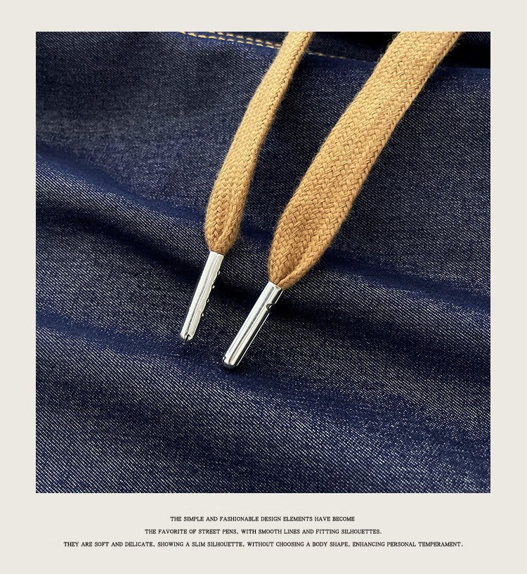 Quần jean nữ ống rộng cạp cao vải denim mỏng nhẹ dáng suông — Đen - Loại thông thường chi tiết 20