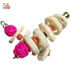 絲瓜絡玩具寵物磨牙串鸚鵡倉鼠龍貓兔子清潔口腔異味用品籠內玩具