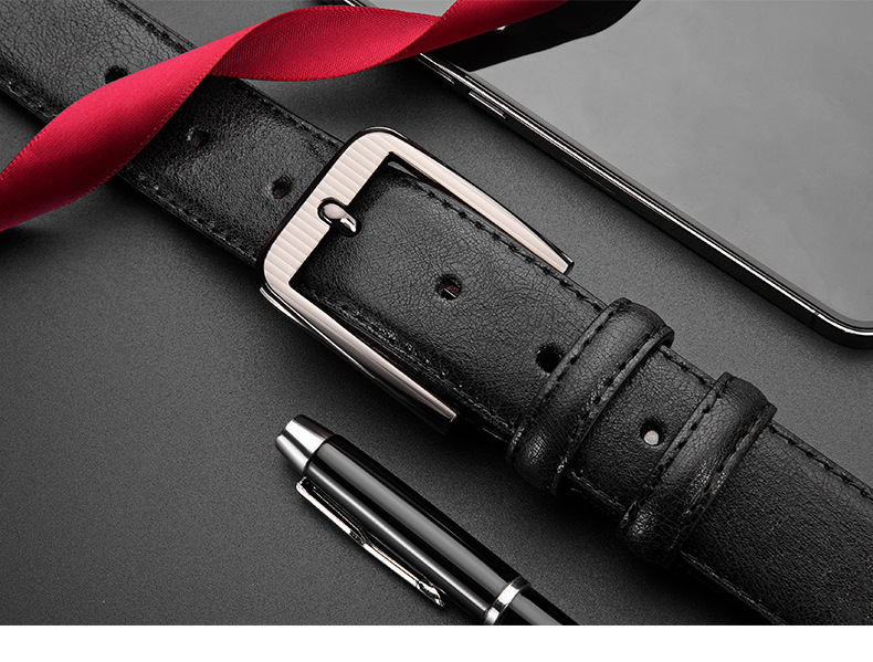 High-end Retro European Style Cowhide Leather Belt For Men_voghion.com