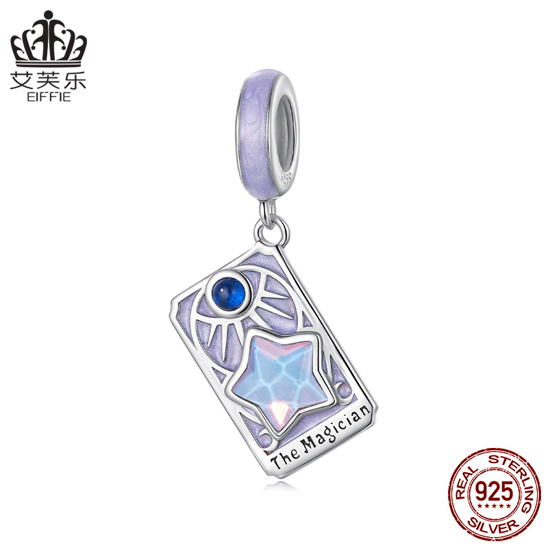 Aifle 人気の神秘的なタロットペンダント diy ブレスレットビーズ s925 スターリングシルバールースビーズジュエリーアクセサリー卸売