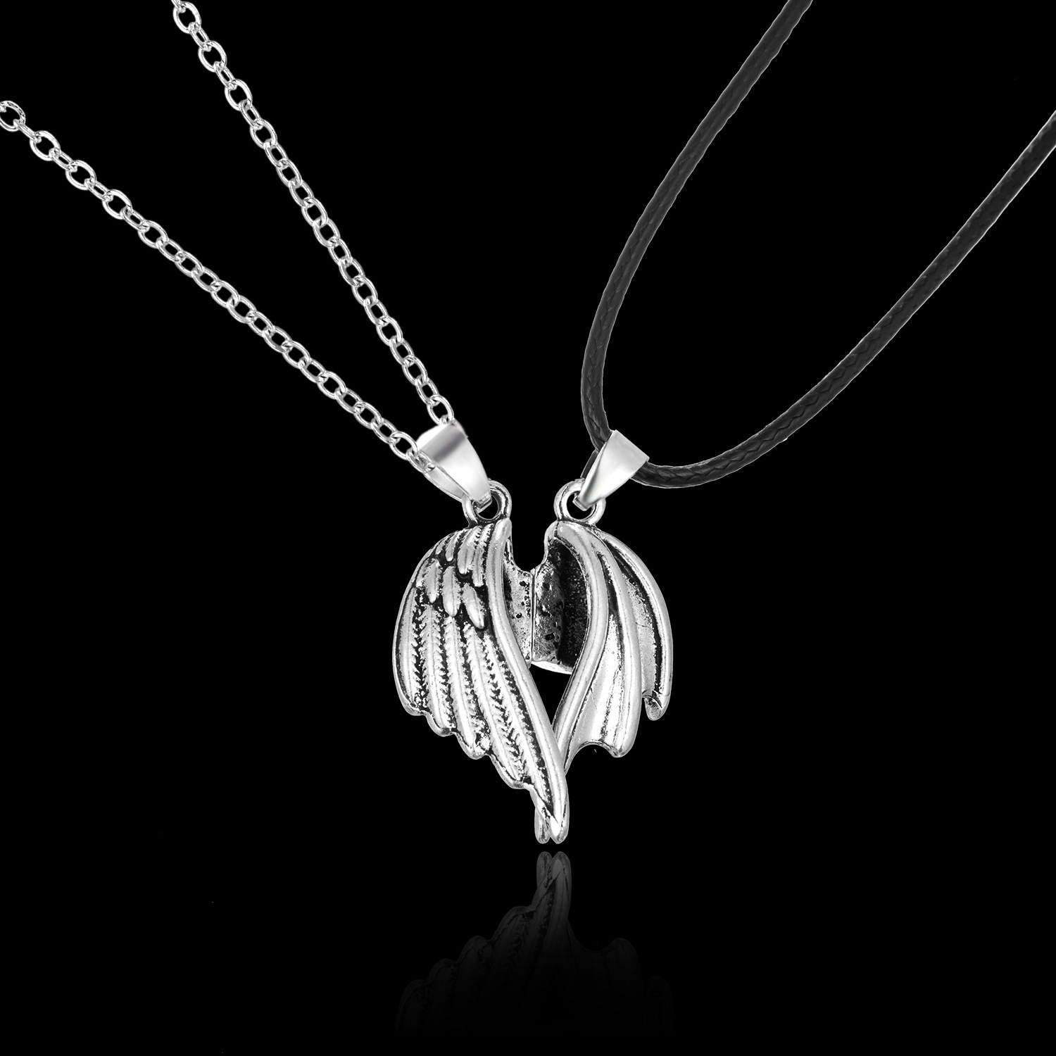 Streetwear Wings Alloy Plating Valentine's Day Unisex Pendant Necklace display picture 5