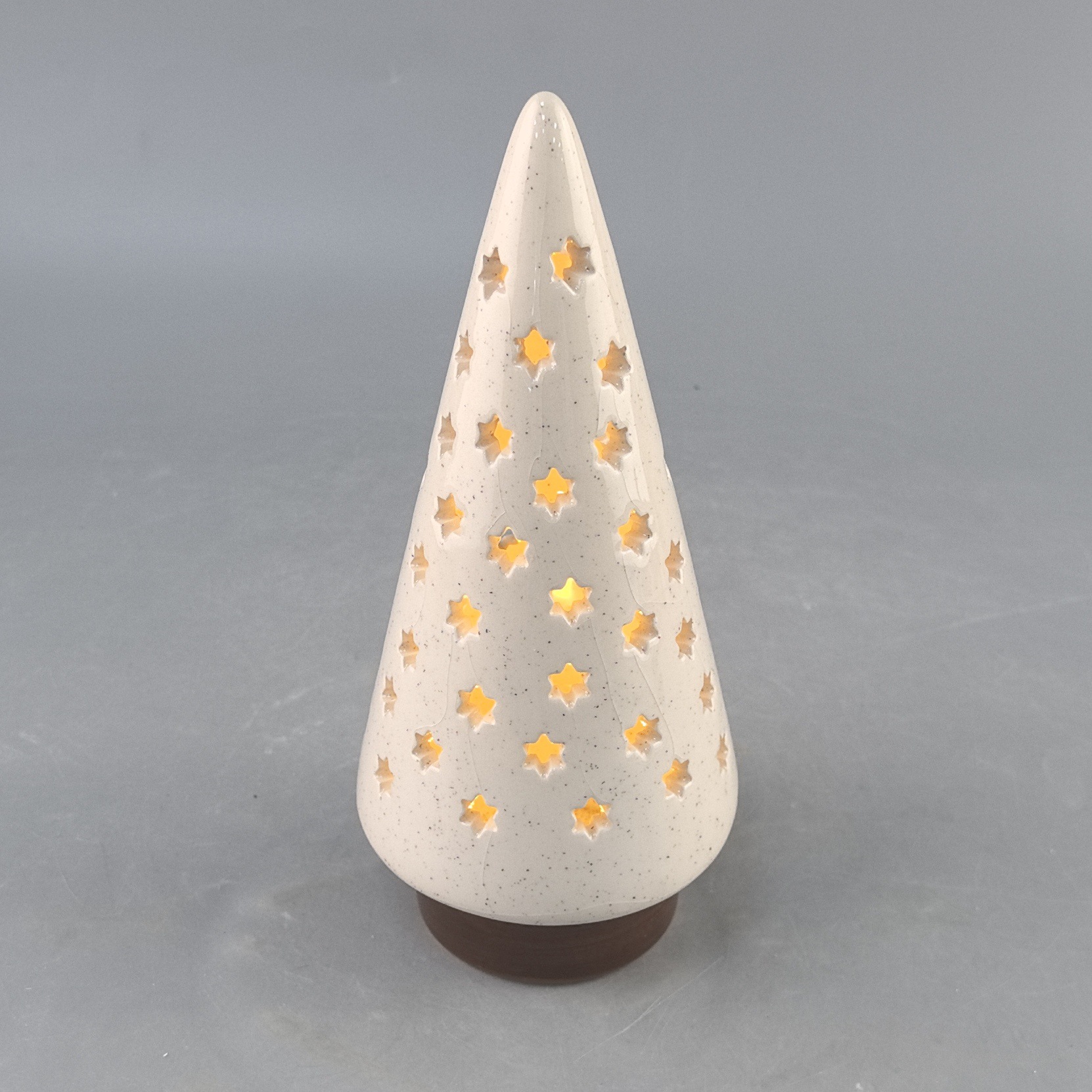 Árbol de Navidad de cerámica simple europeo personalizado LED decoración de luces decorativas para el hogar moderno regalos de decoración de Navidad