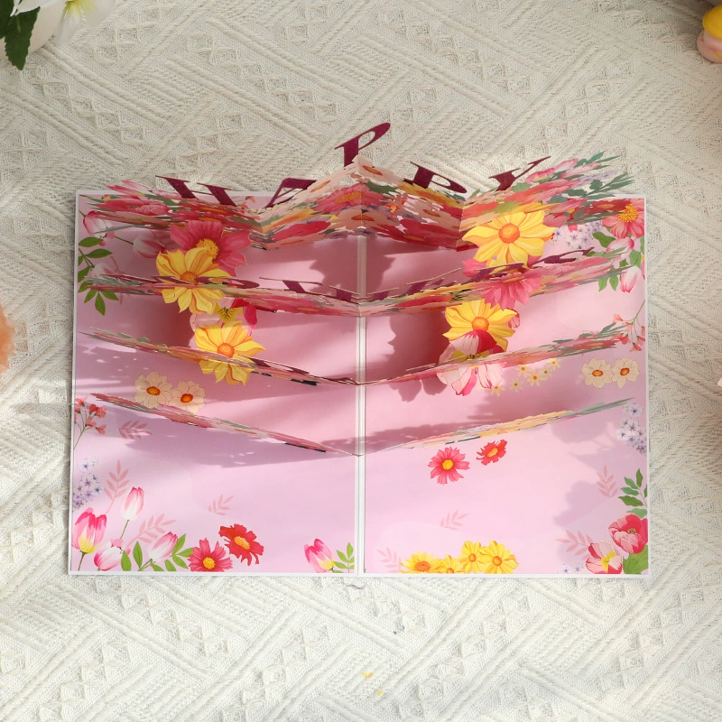 Трехмерная открытка ко Дню матери, бронзовая открытка, карточки, новая коллекция, в 3D формате