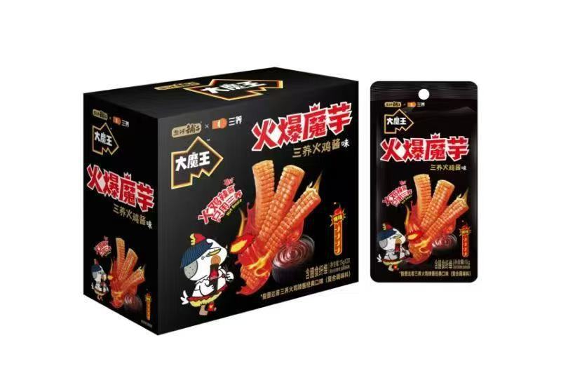 Yanjinpuzi Demon King 18 グラム胡麻ソースこんにゃくベジタリアン牛タンベジタリアンビーフタングリスナックスナックボックス卸売|undefined