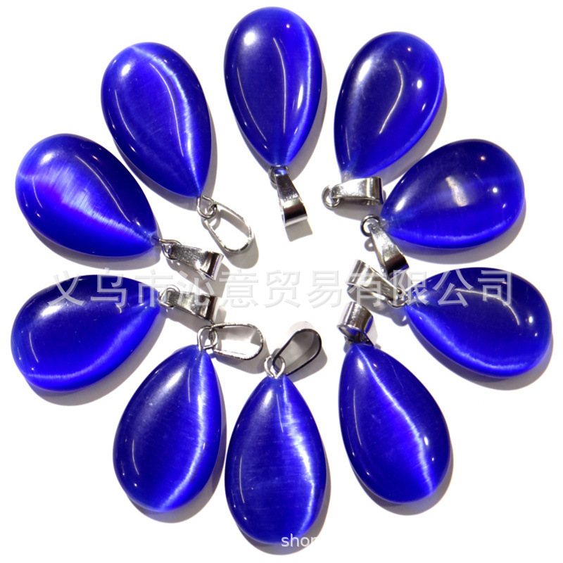 Transfronteriza AliExpress Venta caliente natural cristal ágata gema cristal plano colgante collar pendientes accesorios de la joyería