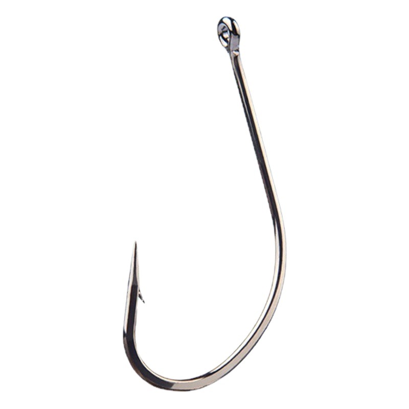 Guanfu pill fish hook bulk crooked mouth barbed fish hook sea fishing bass fish hook string hook anchor fish long handle hook