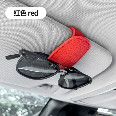 Car Glasses Clip/Bill Clip car sun visor storage clip - klz-03-glasses-clipred-1-opp-bag