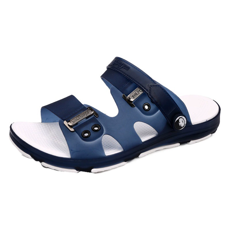 Летние сандалии, пляжная обувь двойного назначения, Нескользящие слайды с отверстиями для вождения, Нескользящие сандалии из этиленвинилацетата, Мужская универсальная верхняя одежда