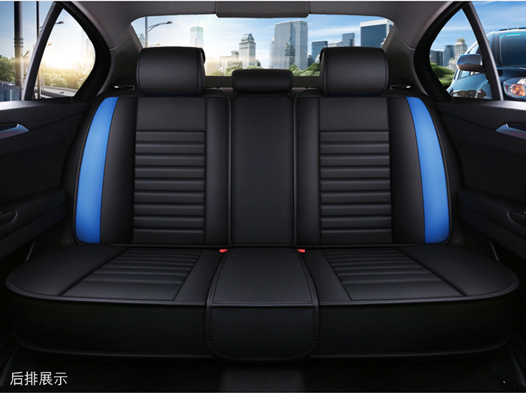 Wow Customized Car Seat Cover, Universal Car Seat Cover for All Seasons, Nappa Leather Fully Enclosed Seat Cover, Ventilated and Breathable