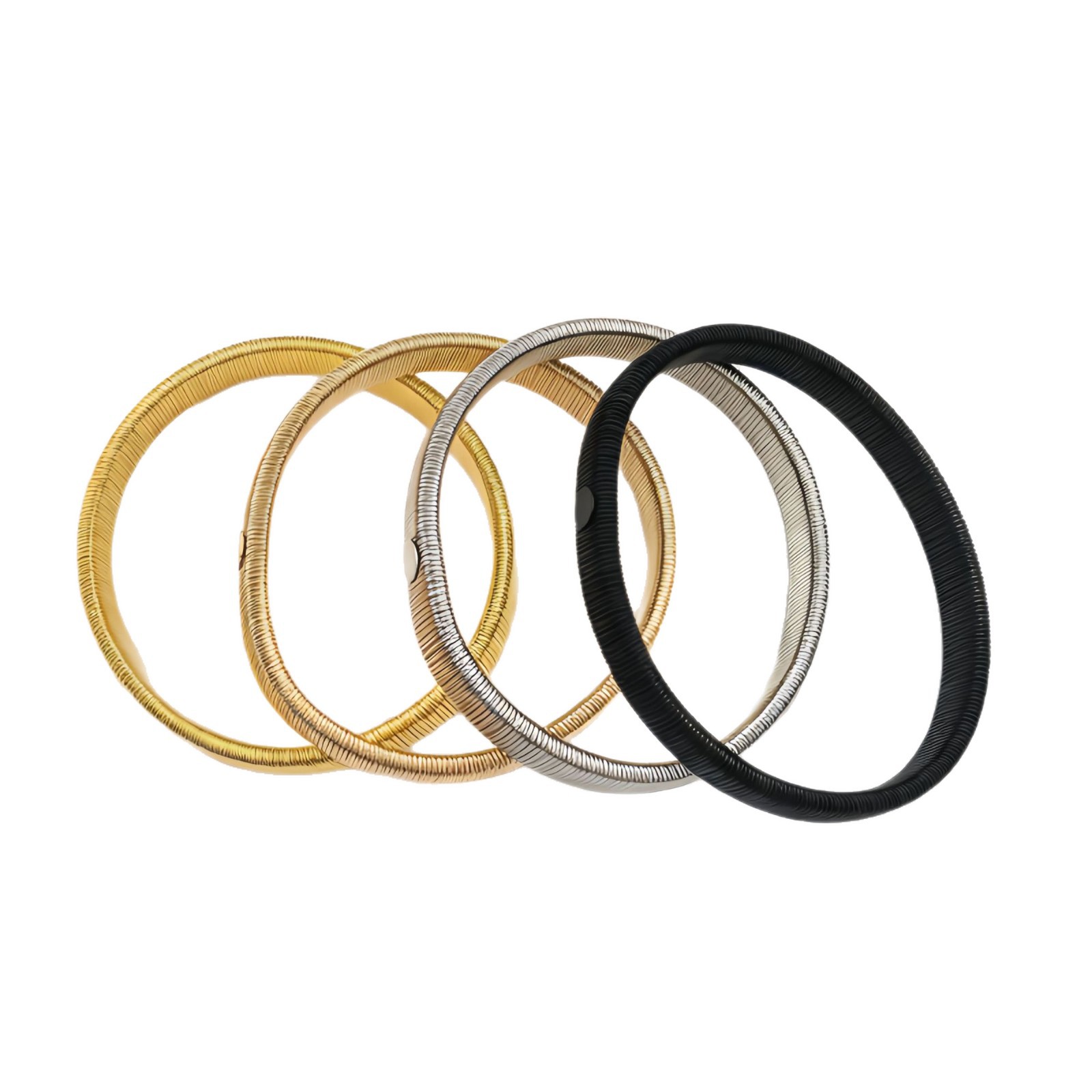 Elastisches Metall Armband Set Für Damen Und Herren Armschmuck_voghion.com