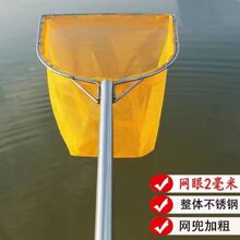 不锈钢小眼抄网全套捞鱼网兜捕鱼捞虾网鱼苗捞水草网小眼鱼抄网4