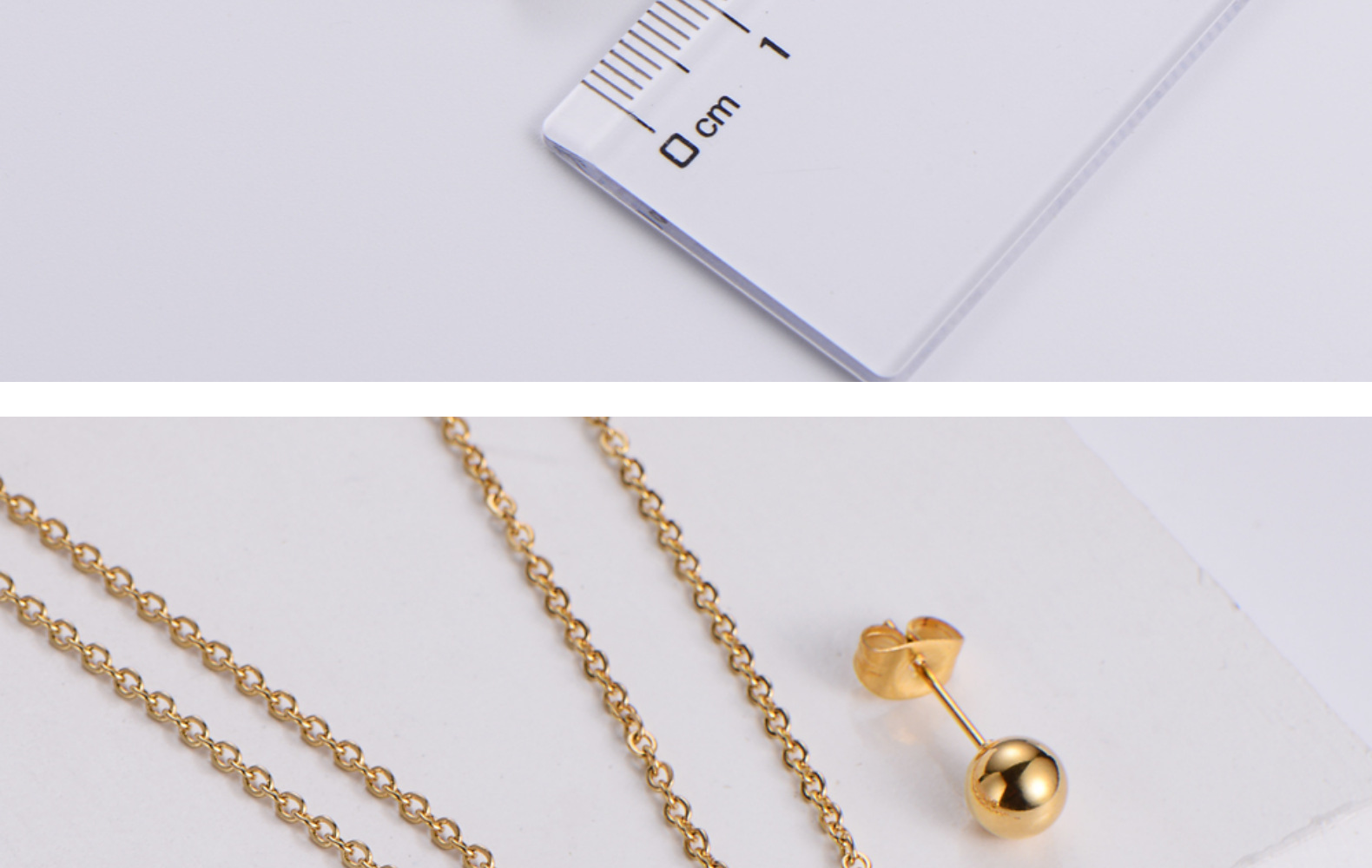 round bead earrings heart shape dog footprint pendant necklace three-piece wholesale Nihaojewelry