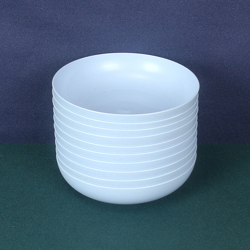 15cm profundo plato de hueso redondo 10 unids paja de trigo gota-resistente pastel plato de plate