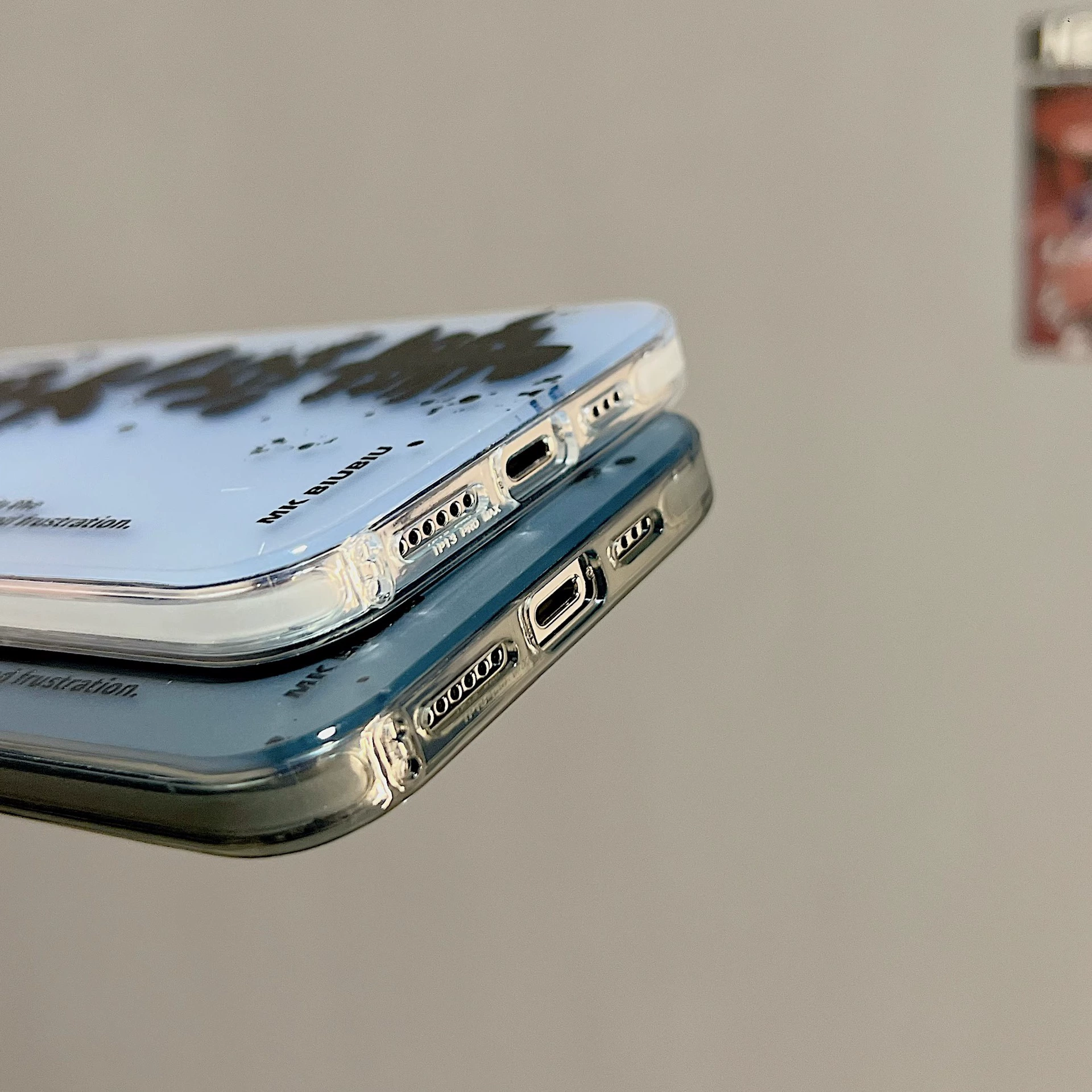 Чехол для телефона (совместимый с Apple) серия iPhone 11/12/13/14, матовый IMD серебристый или черный, 0.05 кг