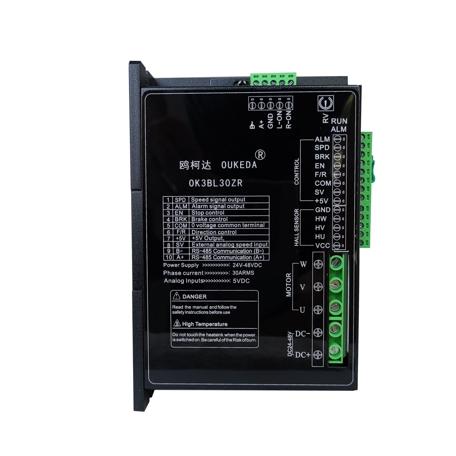 OK3BL30ZR DC24-48V Support RS-485 communication 30A 800W