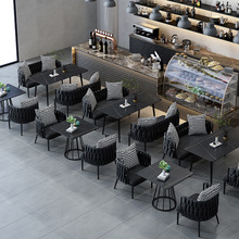 酒吧桌椅组合咖啡厅卡座沙发设计师创意清吧音乐餐吧烧烤店小酒馆