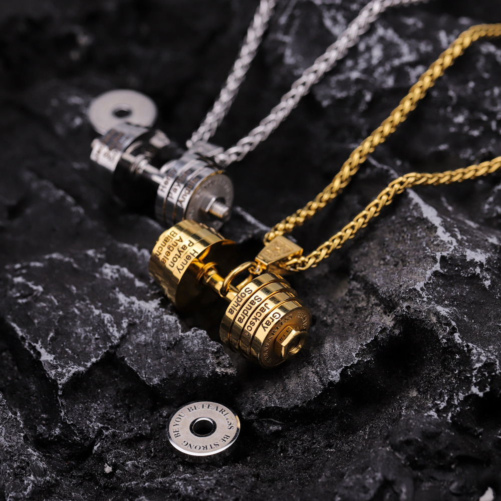 Collana con pendente a manubrio per uomo personalizzata_voghion.com