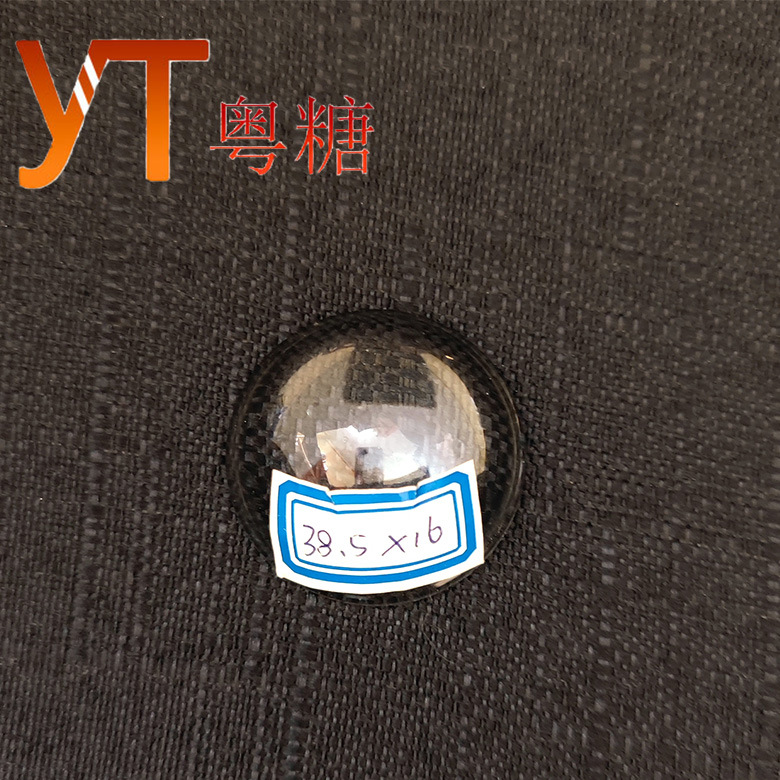 38平凸透镜玻璃透镜 LED透镜小尺寸光学透镜 室内灯配件高聚光