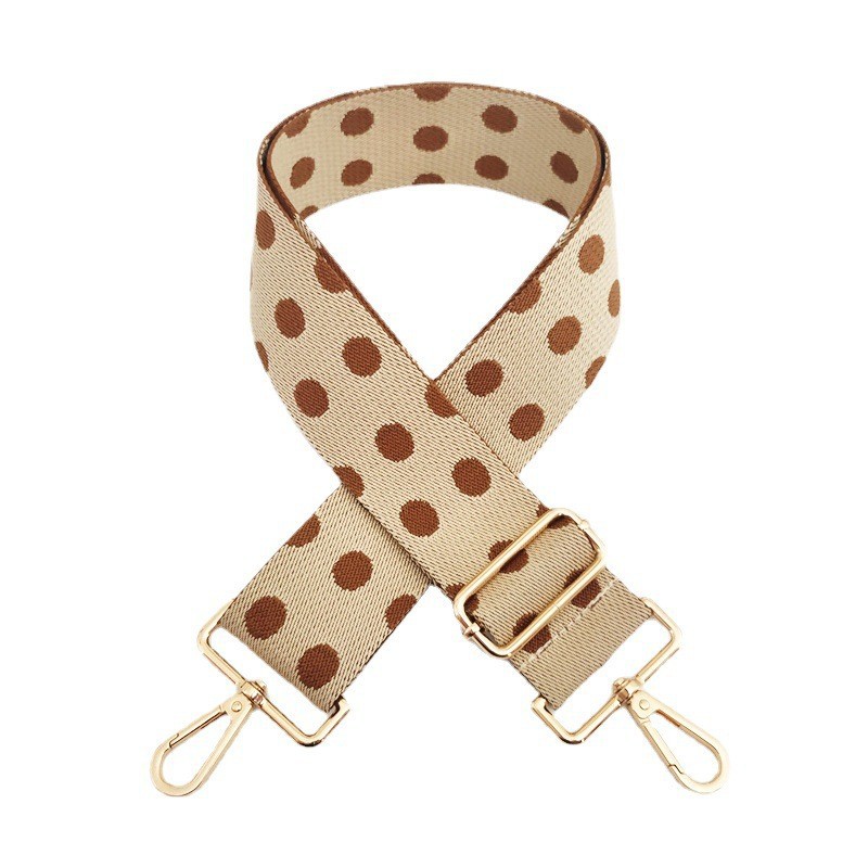 112g Weight Sling Strap Type Bag Strap/Shoulder Strap Bags Type Casual Occasion Polyester cotton Material Polka Dots Pattern Women'S Gender Fashion Style New Color Polka Dot Wide Shoulder Strap Adjustable One-shoulder Crossboby Bag Accessories Long Strap Burden Reduction Replacement Purse Chain 12